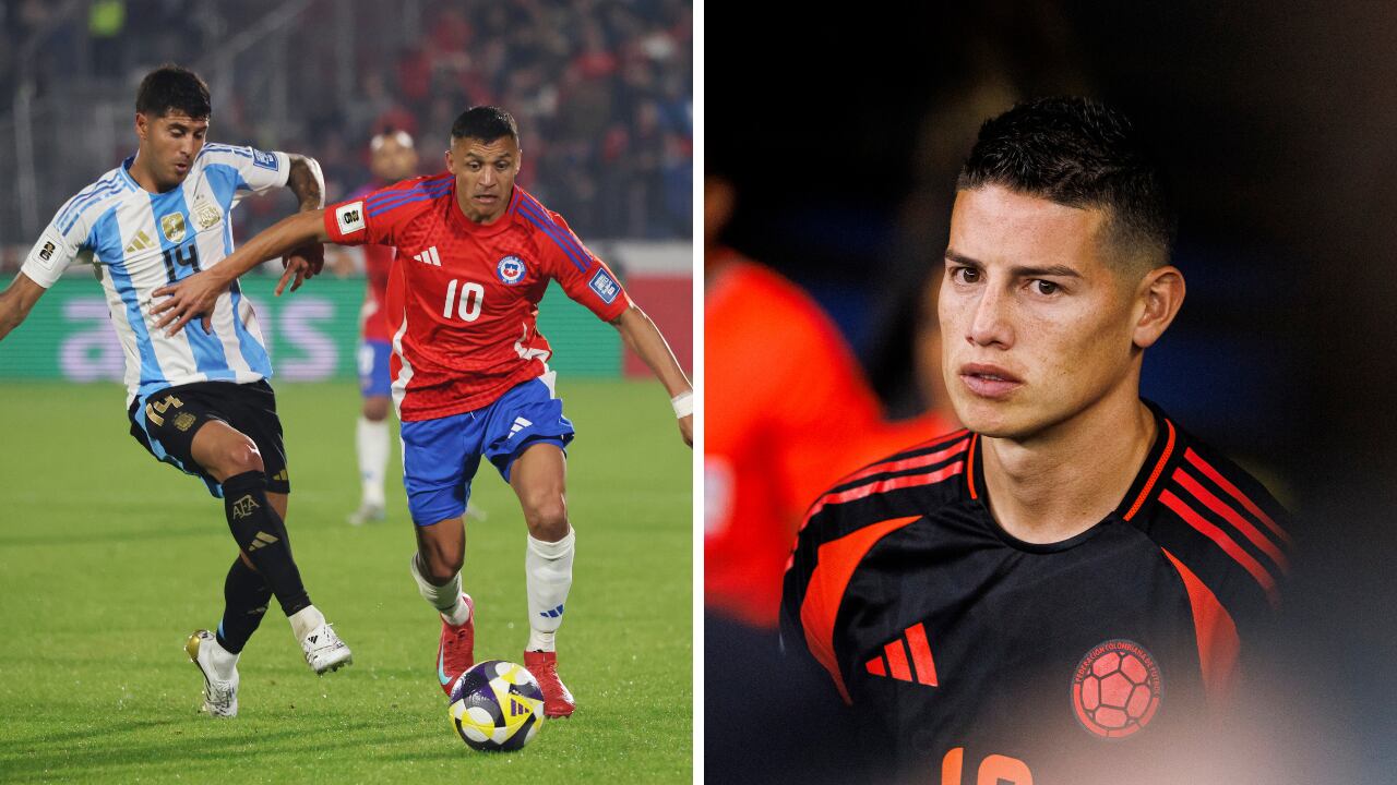 La Selección Colombia sonríe luego del Argentina vs. Chile por Eliminatorias.