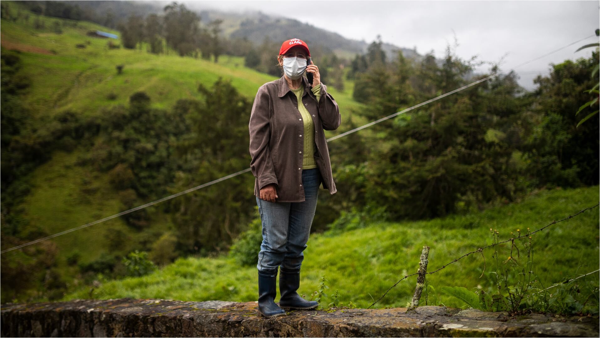 Rosa Morte, habitante de Mundo Nuevo desde hace 45 años, ahora puede comunicarse con sus hijos en Estados Unidos desde su casa.