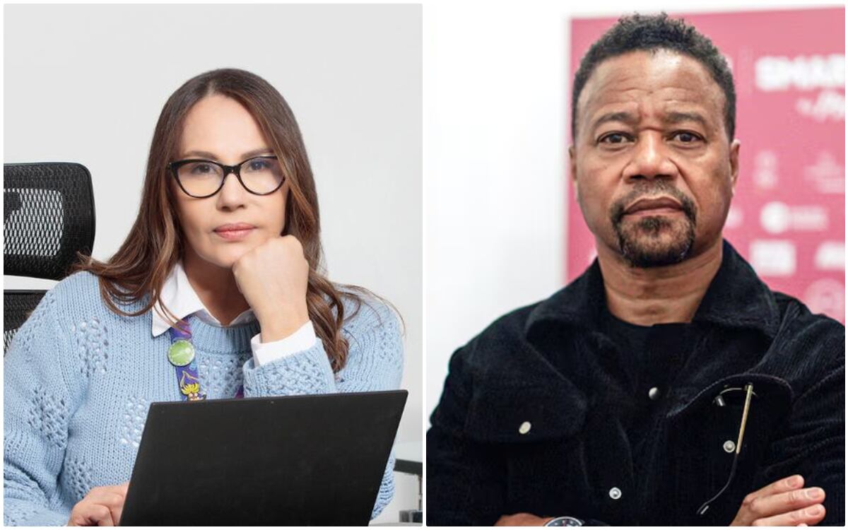 Nórida Rodríguez y  Cuba Gooding Jr.