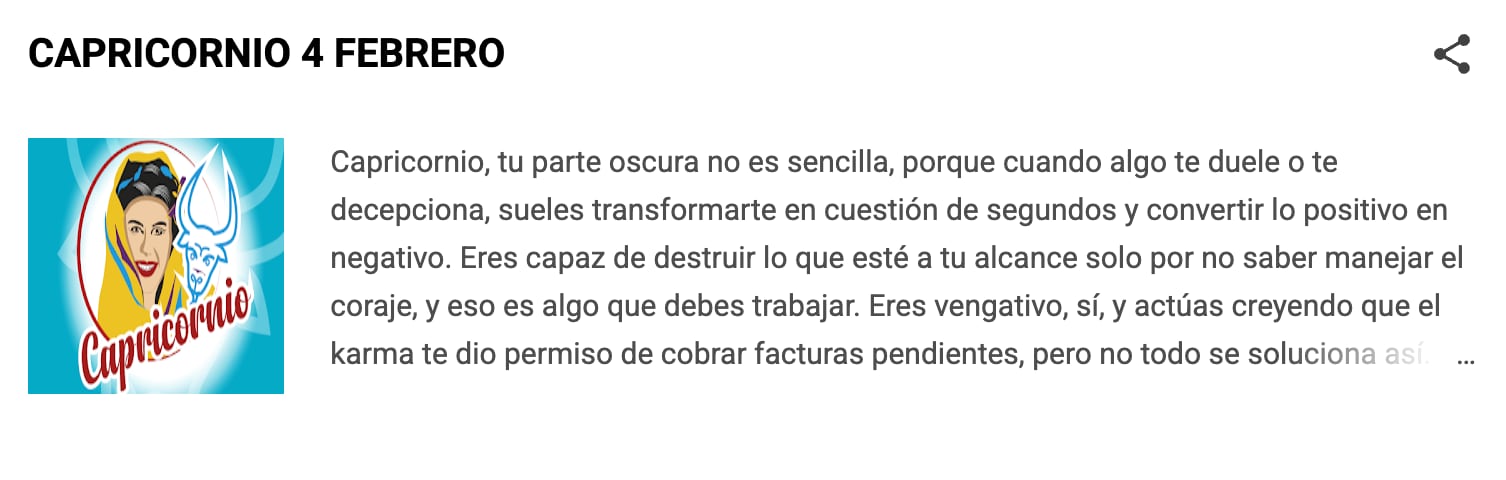 Horóscopo para Capricornio según Nana Calistar el día de hoy