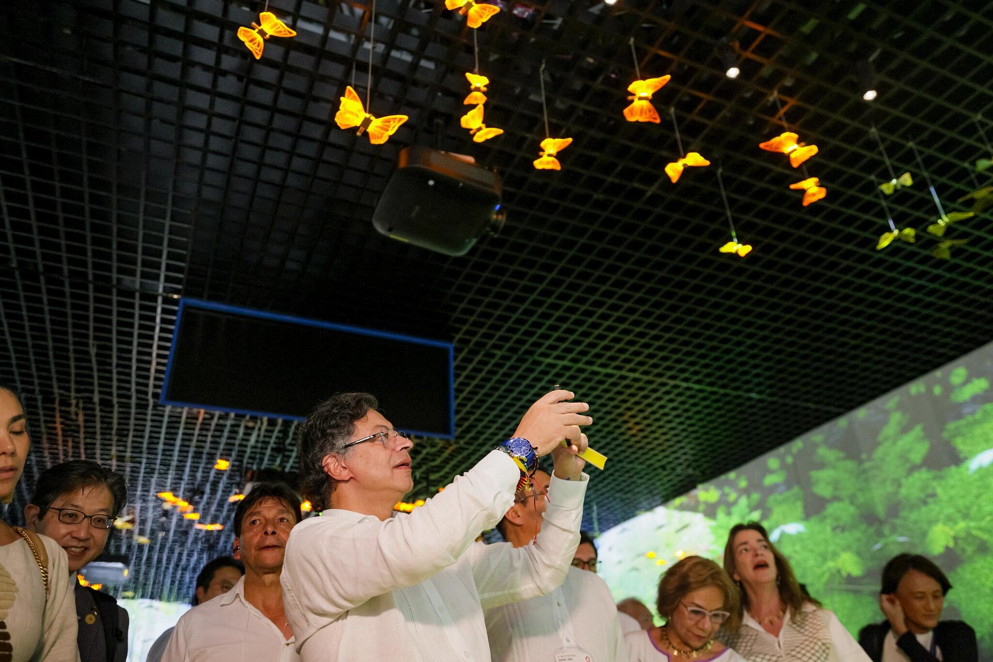 El presidente, Gustavo Petro, durante su gira en Japón