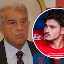 Joan Laporta, presidente del Barcelona, habló sobre Julián Álvarez
