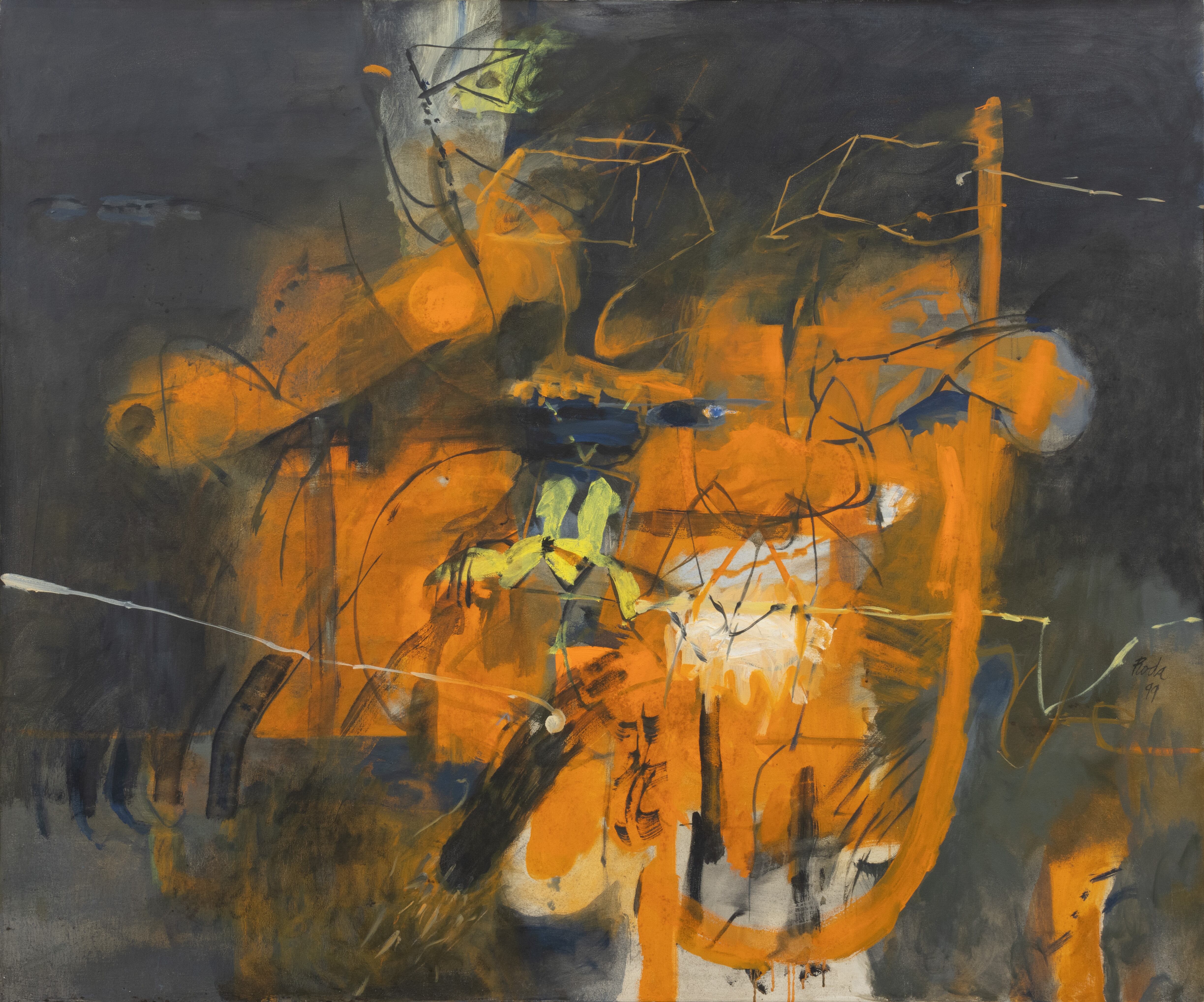 La lógica del trópico #3 
1999
Óleo sobre tela
125.5 x 150 cm