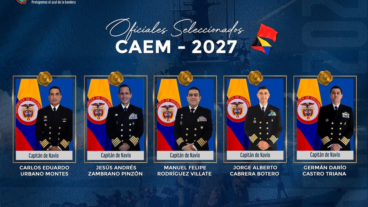 Oficiales seleccionados para curso de ascenso a generales y contralmirantes