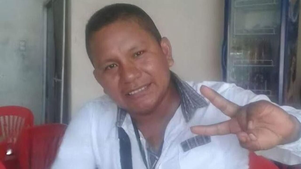 Darwin Falla Teteyé, docente asesinado.