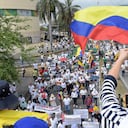 Marchas en contra de las reformas del gobierno del Presidente Gustavo Petro.