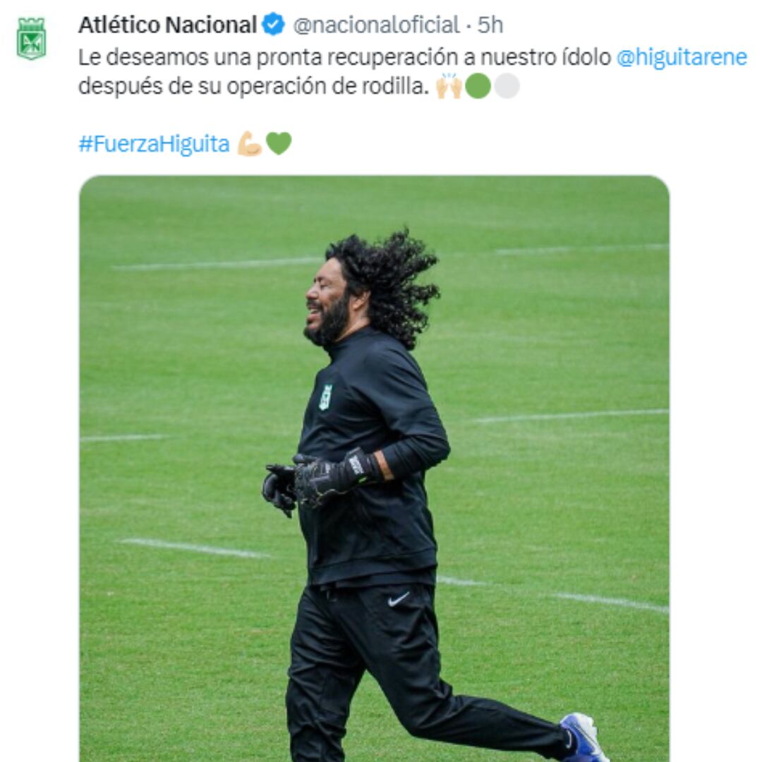 René Higuita estará ausente durante algunas semanas.
