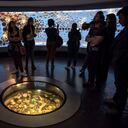MUSEO DEL ORO GOLD MUSEUM, BOGOTá, BOGOTá D C , COLOMBIA - 2017/06/08: Visitors at the Gold Museum (Museo del Oro) in Bogota are introduced to the world of ceremonies and offerings during a sound and light show. (Photo by Thierry Falise/LightRocket via Getty Images)