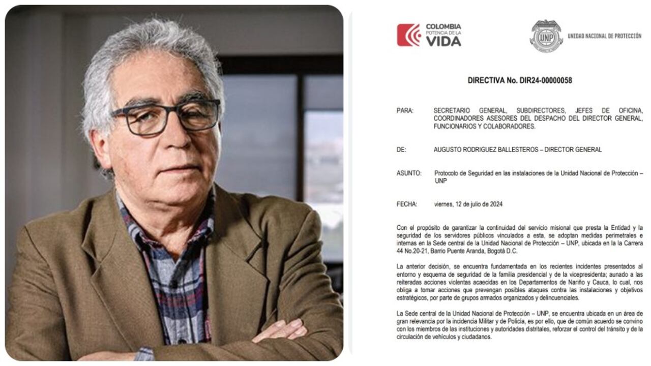 Augusto Rodríguez y la circular de la UNP.