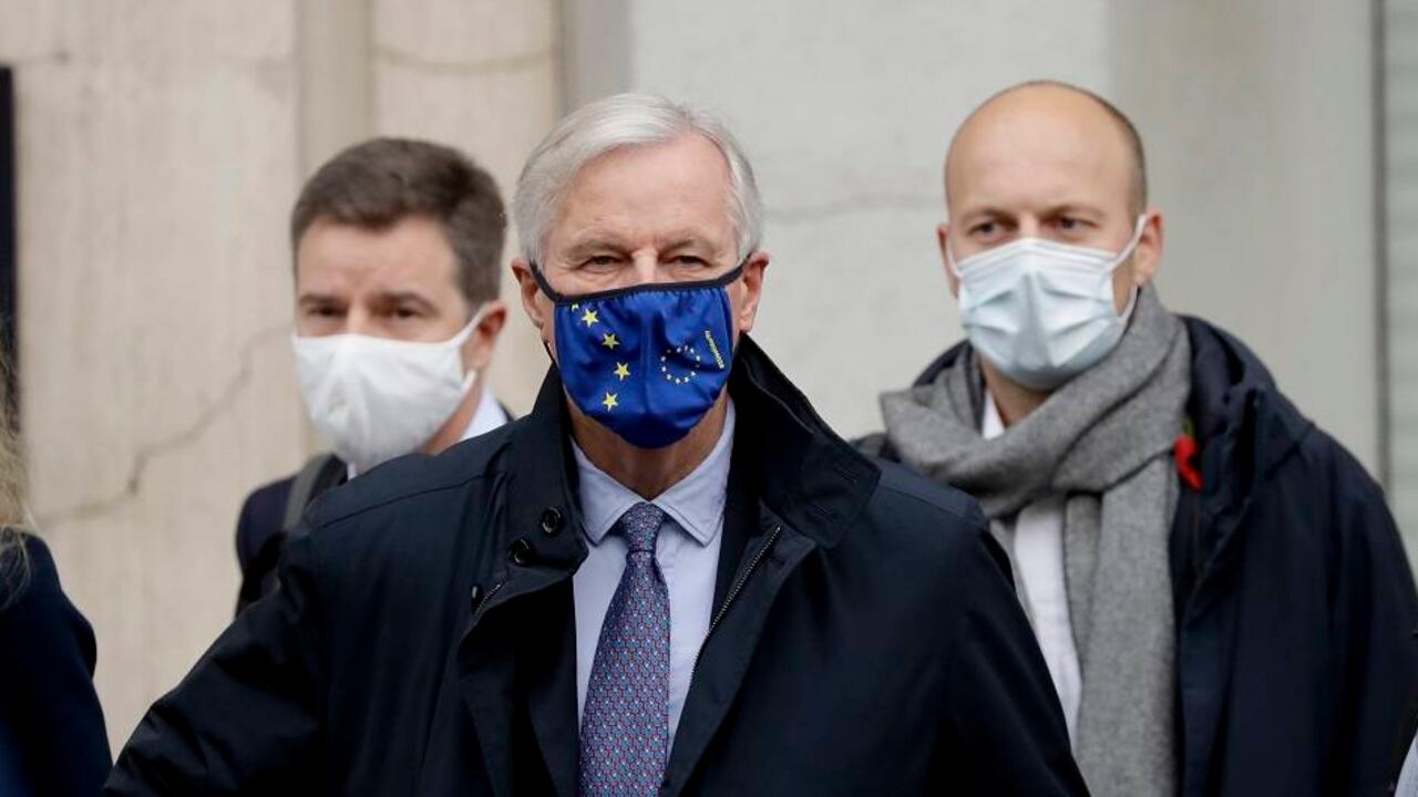 Jefe negociador europeo, Michel Barnier, en Londres.