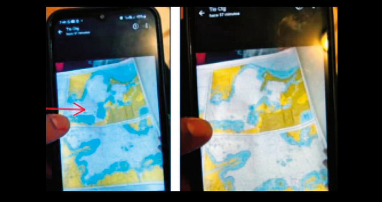 El informe también incluyó las cartas de navegación que fueron filtradas a los narcotraficantes, el “Waze marítimo”, que usaron para moverse en aguas internacionales.