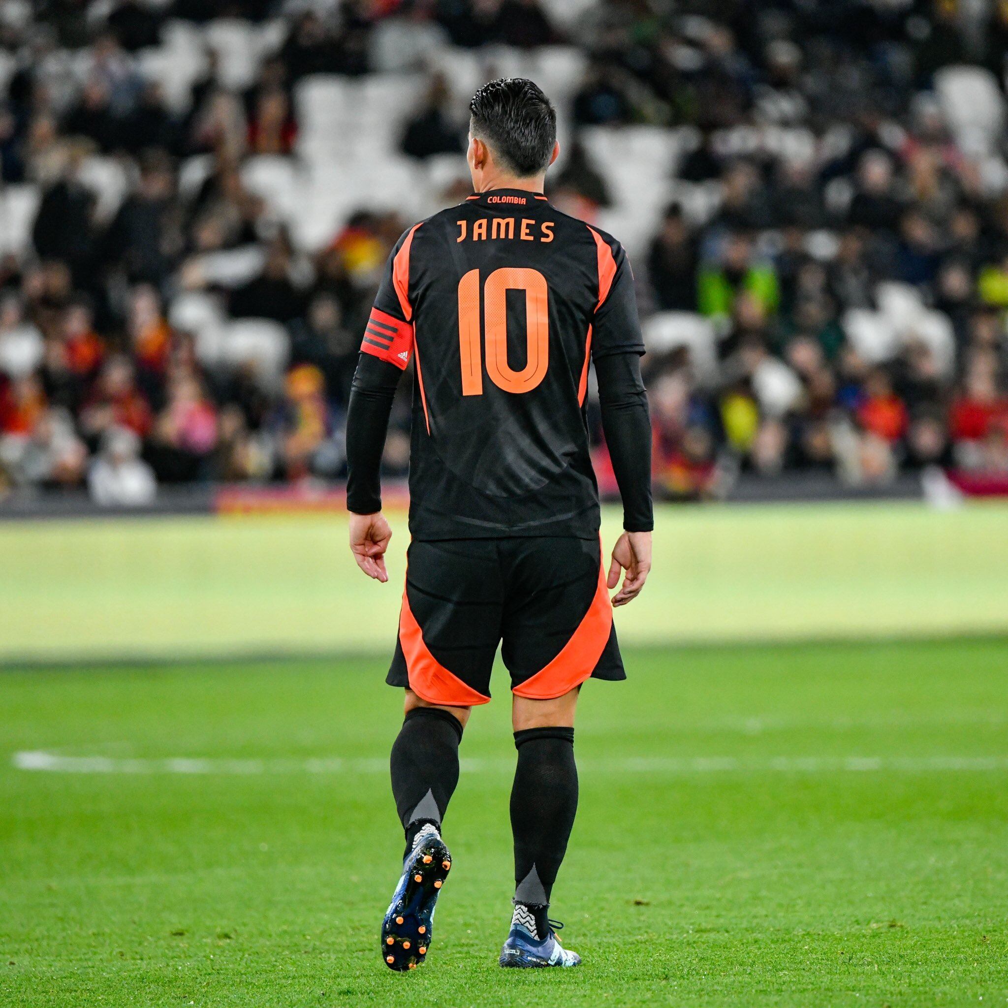 James Rodríguez en el triunfo de la Selección Colombia sobre España