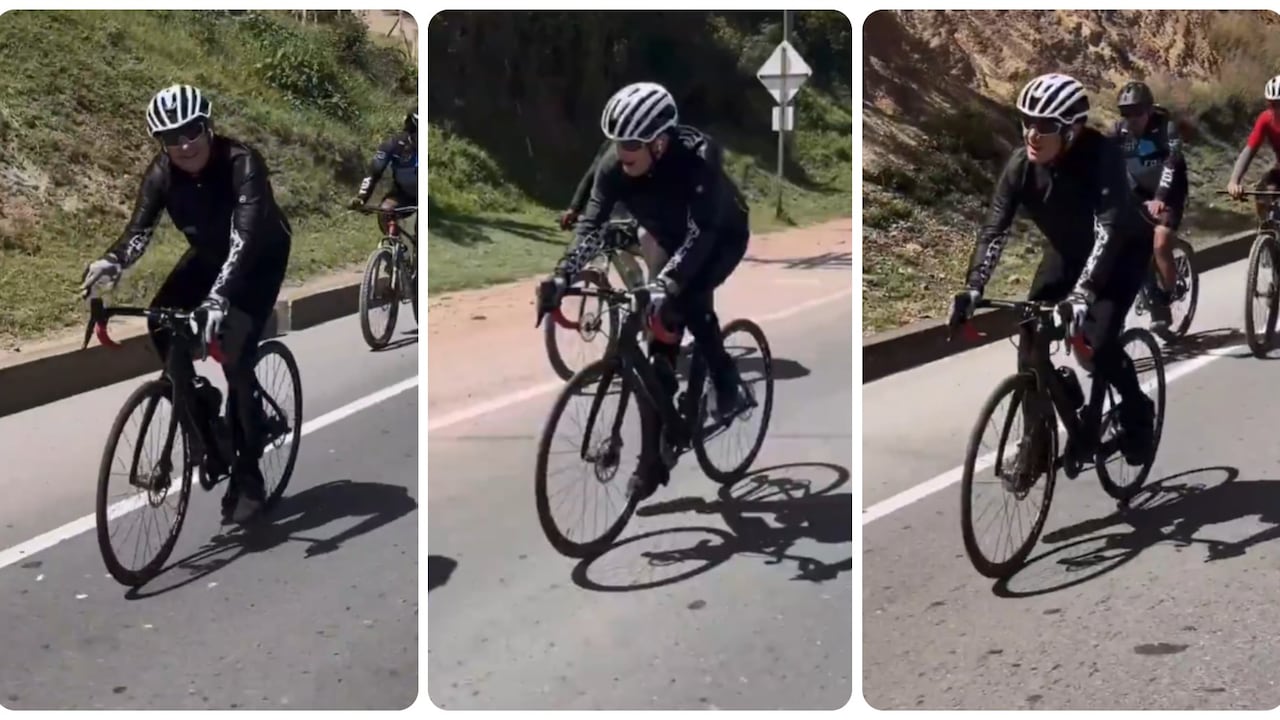 El exvicepresidente Germán Vargas Lleras se volvió a montar en una bicicleta, después de dos años y medio de un grave accidente.