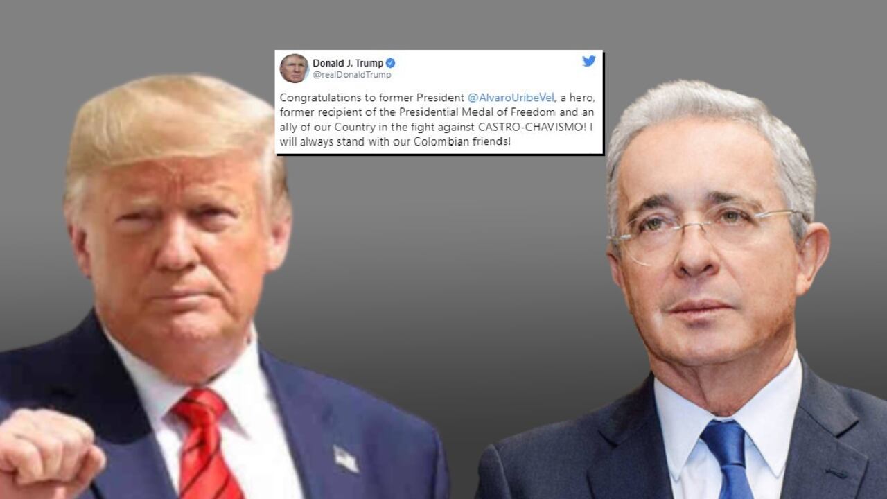 Presidente Trump llama héroe a Uribe