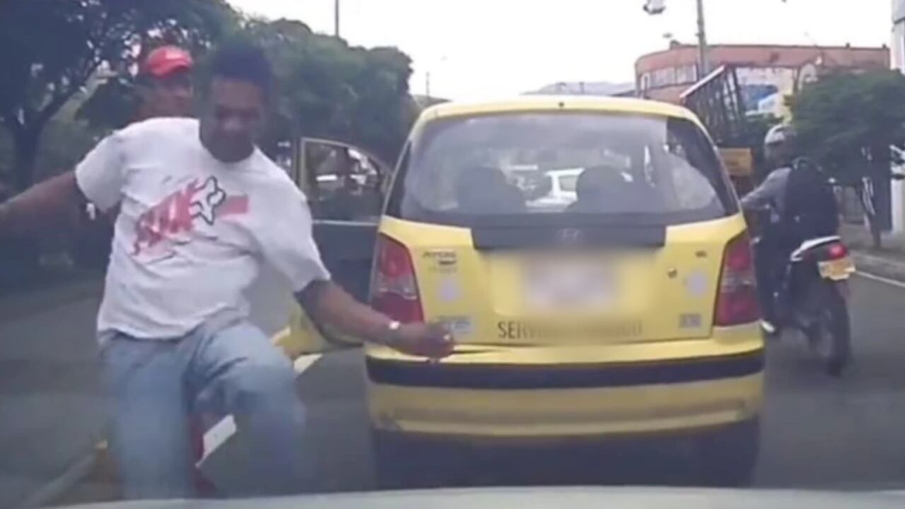 Taxista protagoniza hecho de intolerancia en las calles de Medellín.