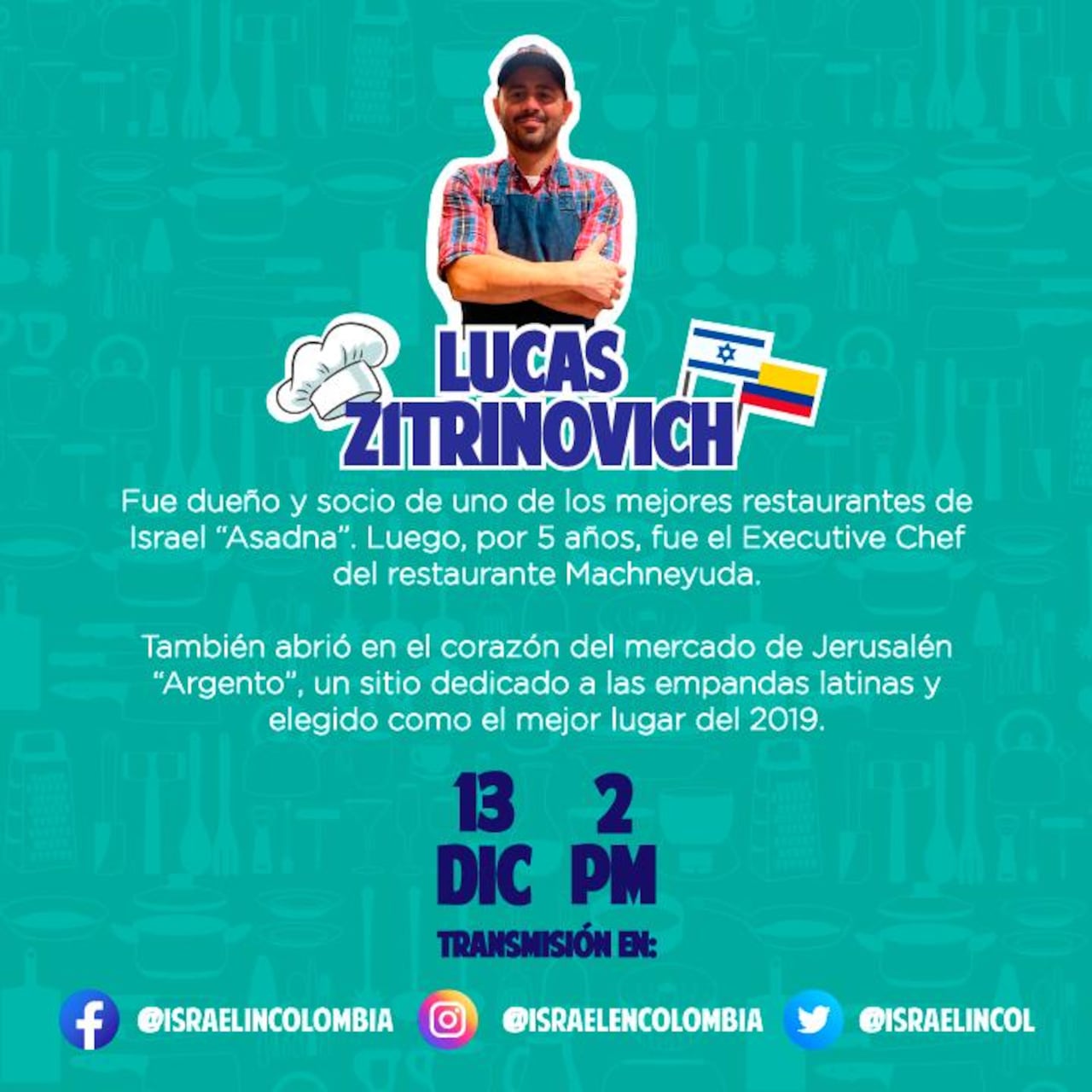 Israel y Colombia se conectan desde la gastronomía