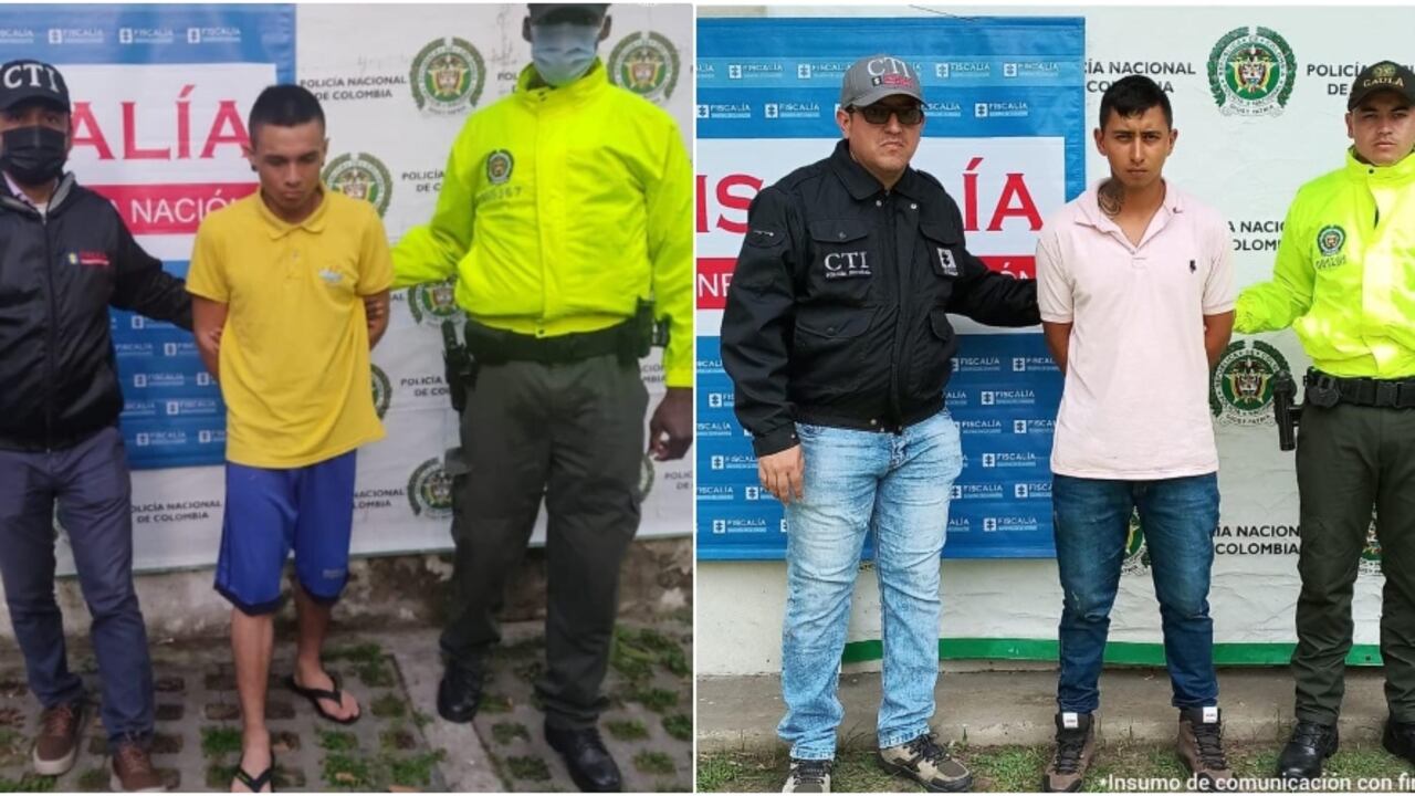 Harrison Fabián Taquinás Mestizo y Daniver Rendón Dagua fueron capturados por el asesinato del líder social.