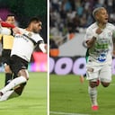 Medellín jugó contra Internacional de Bogotá (izq.) y Once Caldas venció a Alianza FC en casa (der.) .