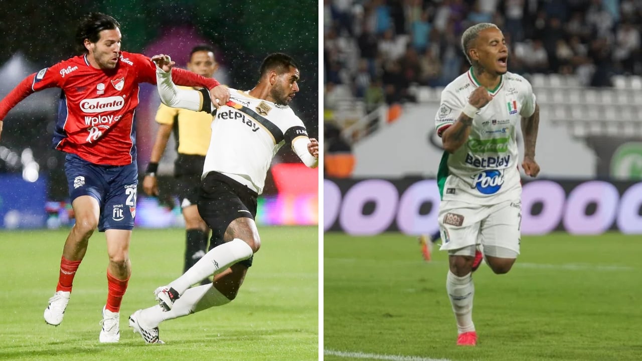 Medellín jugó contra Internacional de Bogotá (izq.) y Once Caldas venció a Alianza FC en casa (der.) .