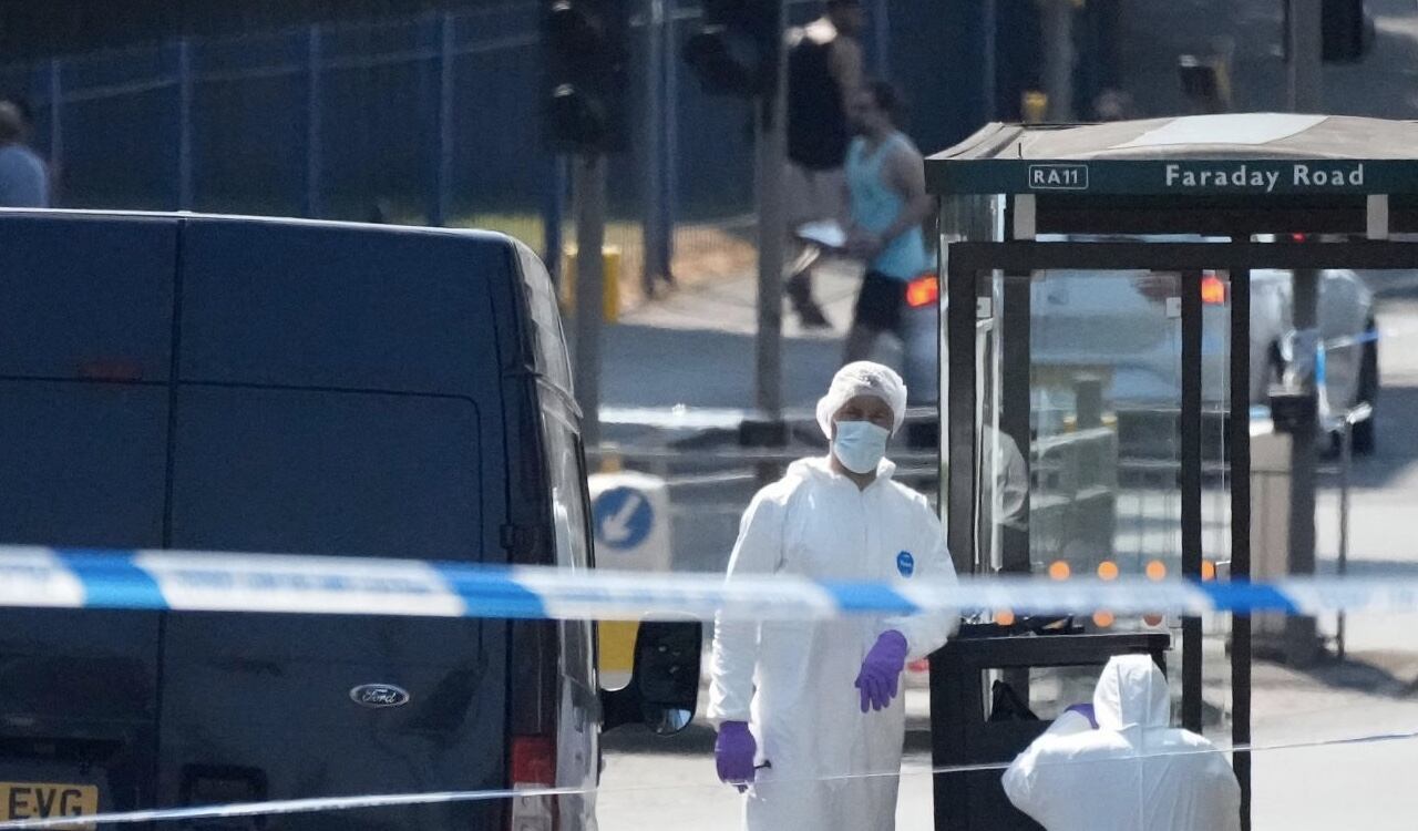 Las autoridades acordonaron los diferentes lugares donde se encontraron los cadáveres