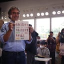 Votación Sergio Fajardo en colegio Inem de Medellin
