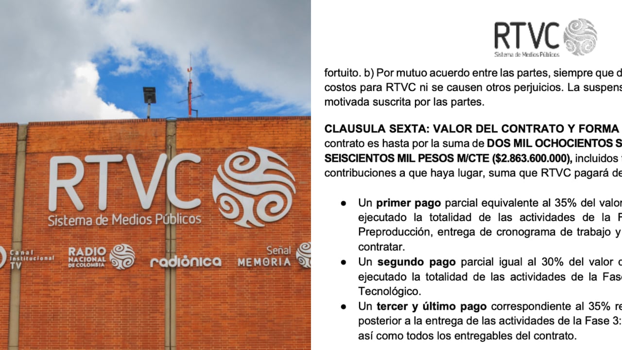 RTVC suscribió un millonario contrato para ejecutar en 16 días.