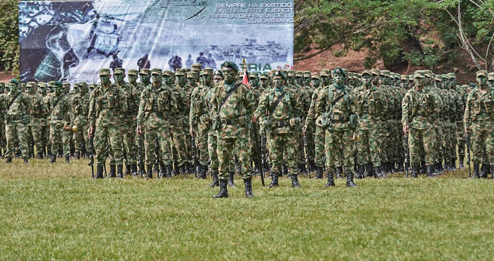 Militares colombianos. 