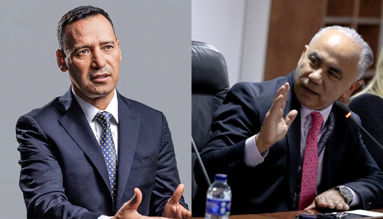 Pedro Sánchez, ministro de Defensa, y Samuel Arrieta, procurador delegado para la Función Pública