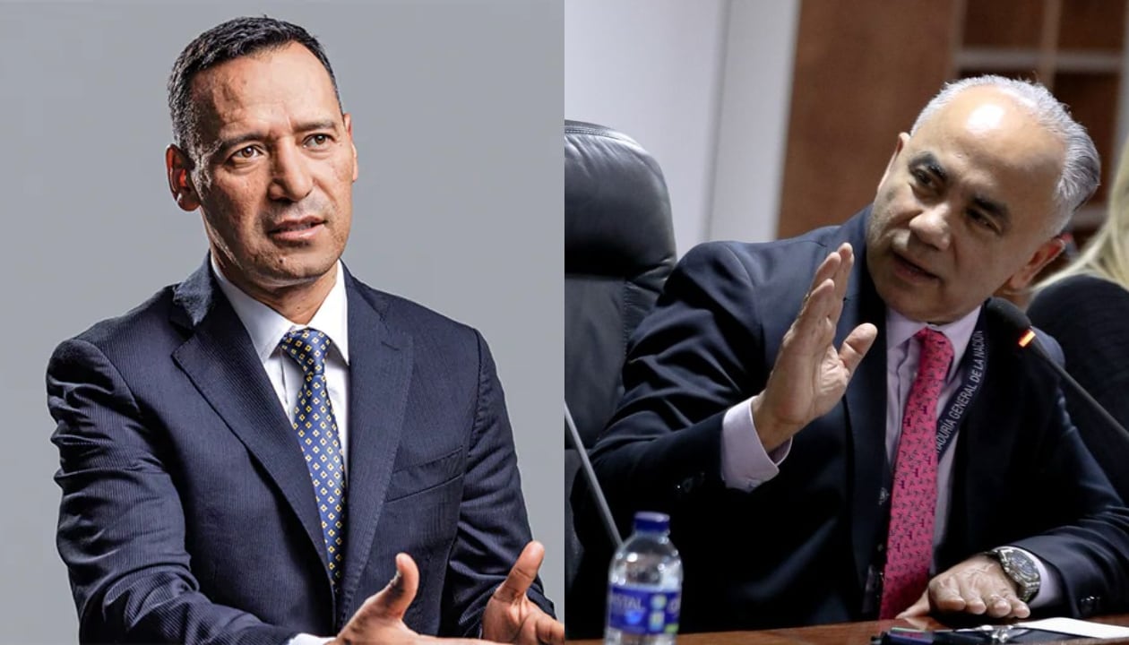 Pedro Sánchez, ministro de Defensa, y Samuel Arrieta, procurador delegado para la Función Pública