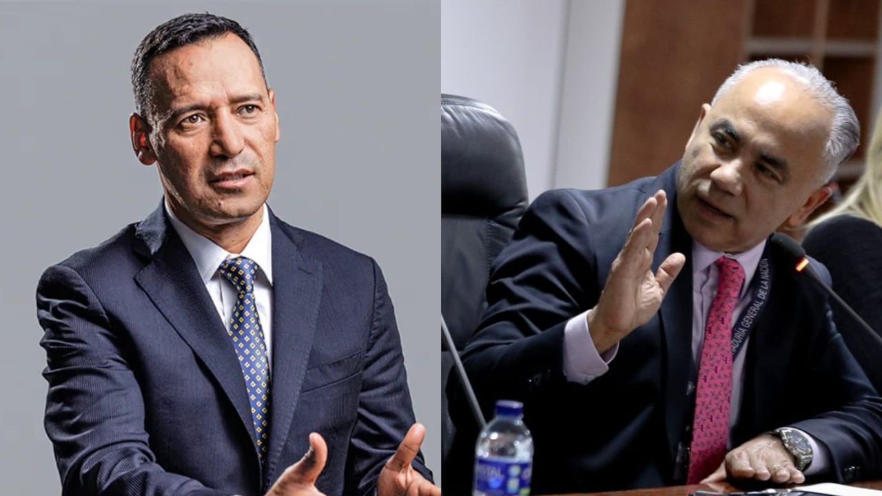 Pedro Sánchez, ministro de Defensa, y Samuel Arrieta, procurador delegado para la Función Pública