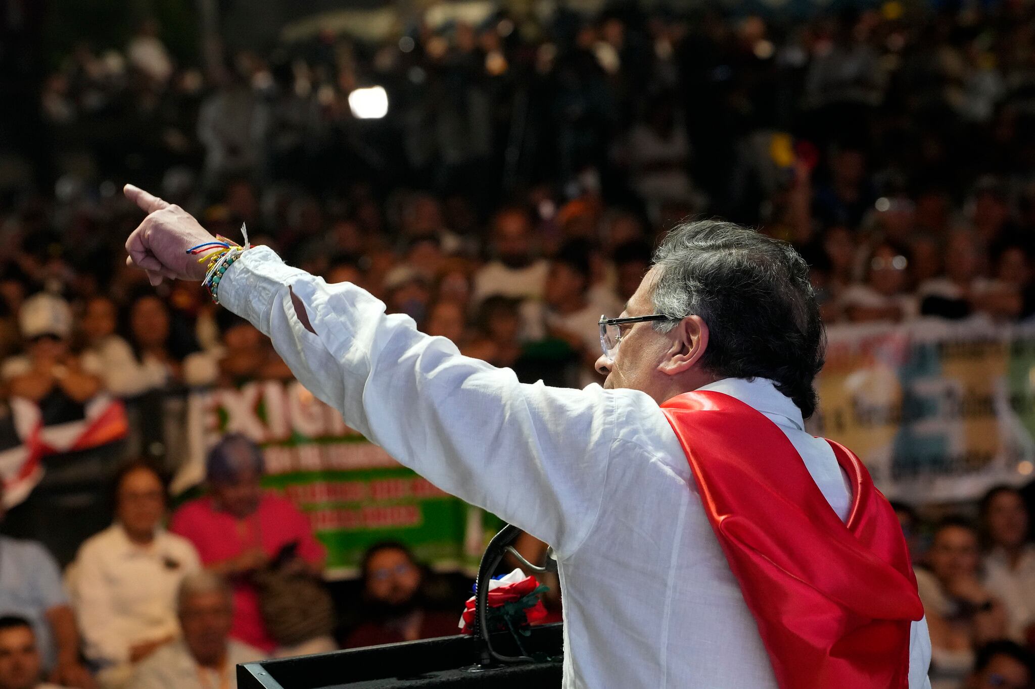 El presidente, Gustavo Petro, el 3 de octubre de 2025 en Ibagué (Tolima)