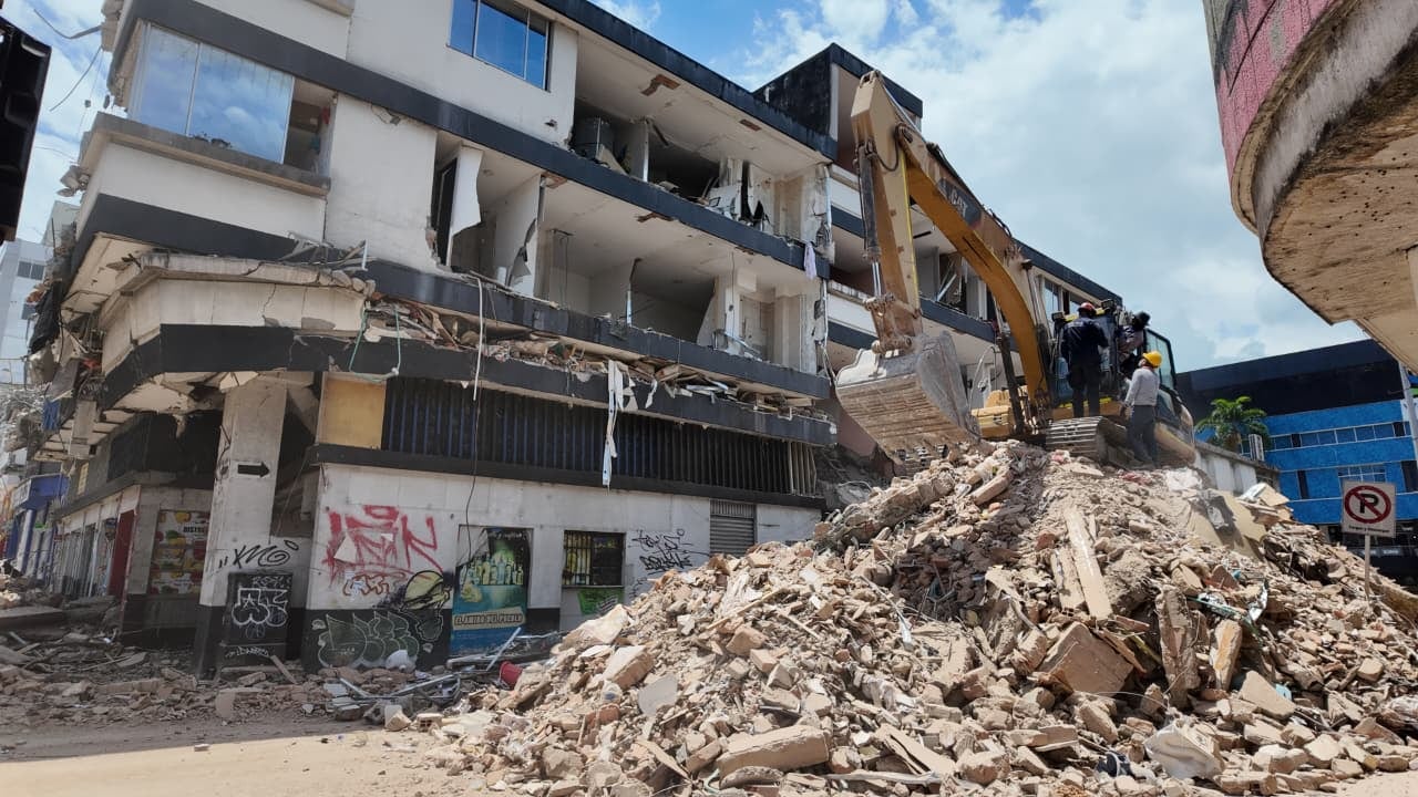 Imagen del terremoto en Colombia.