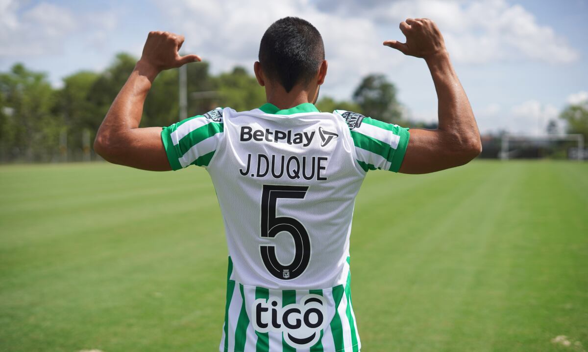 Jhon Duque, nuevo jugador de Atlético Nacional. Foto: Prensa Atlético Nacional