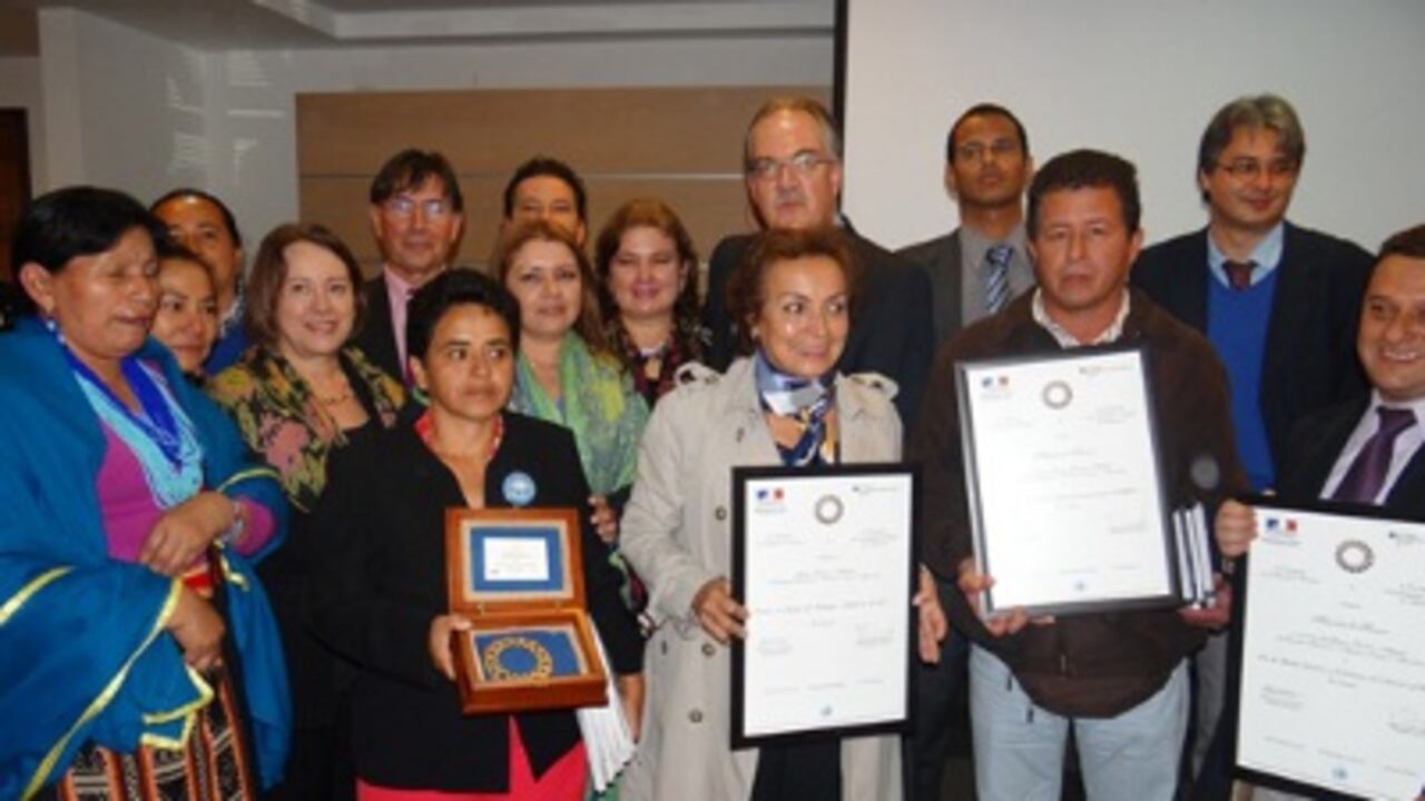 Ganadores del premio 'Antonio Nariño'.