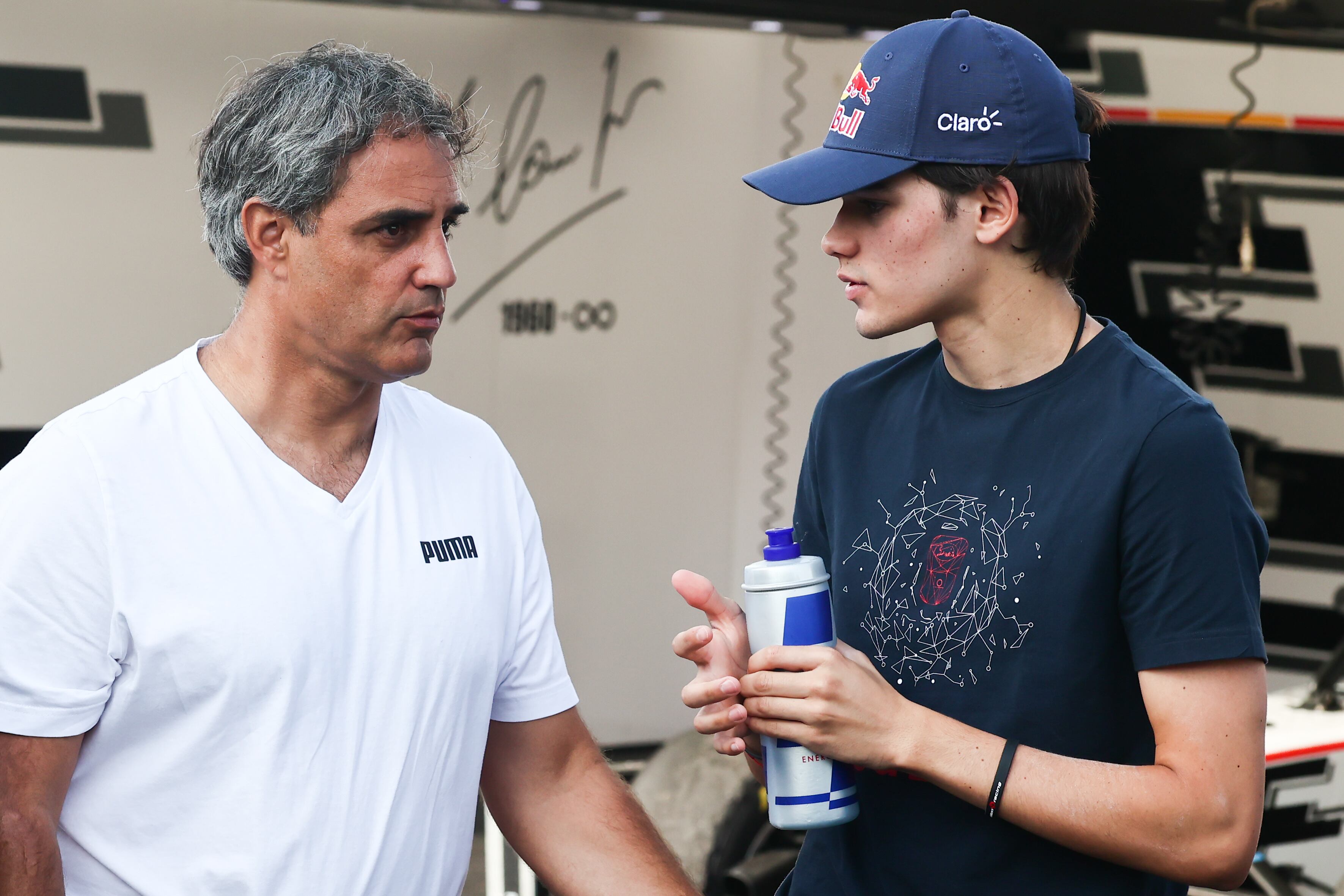 Juan Pablo Montoya and Sebastian Montoya during the Formula 3 round in Zandvoort, Netherlands on September 4, 2022. (Photo by Jakub Porzycki/NurPhoto via Getty Images)