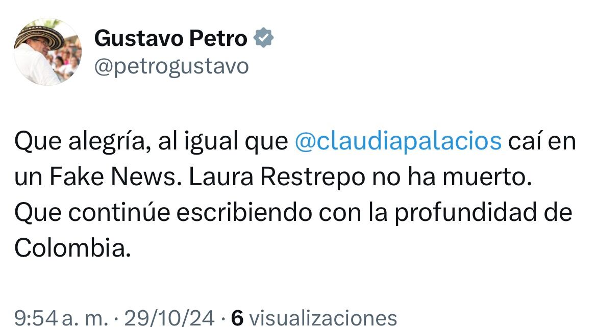 Mensaje presidente Gustavo Petro
