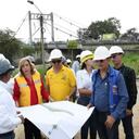 La gobernadora Clara Luz Roldán visitó la obra.