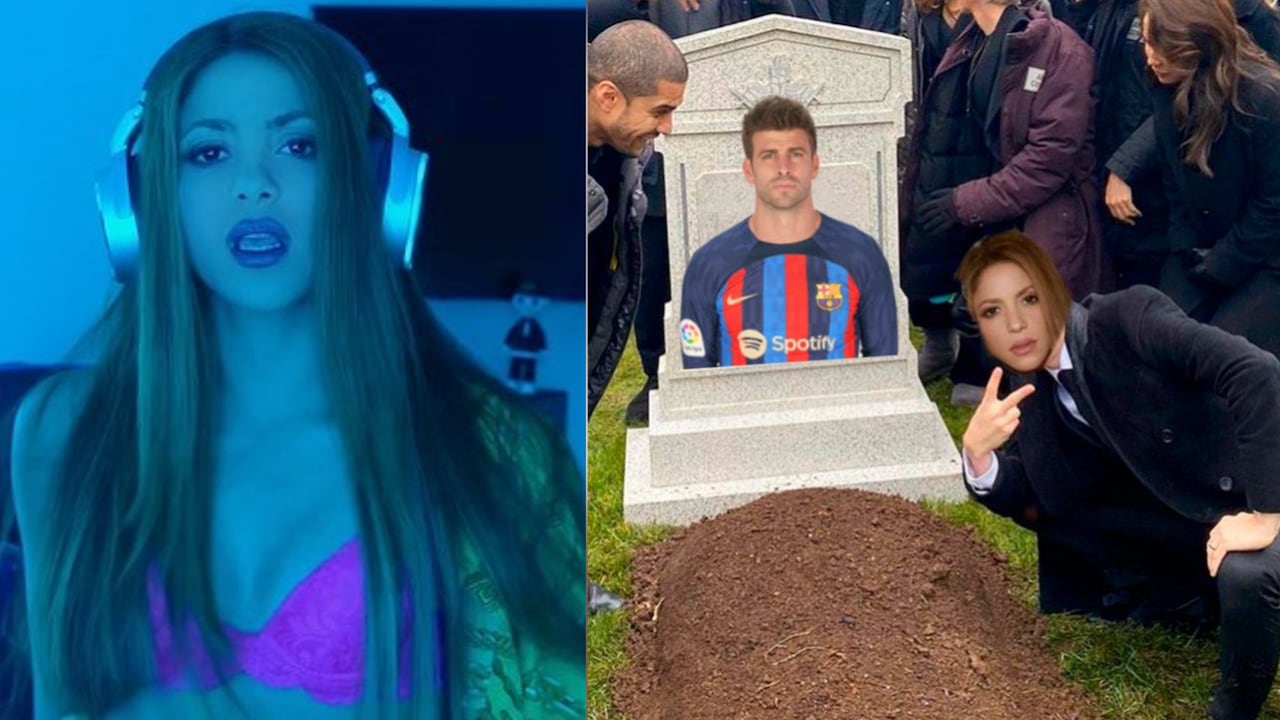 Piqué es el protagonista de los últimos memes en Twitter de cuenta de Shakira y su nueva canción. Fotos: Instagram @shakira - Twitter @EmpershaoEsp.