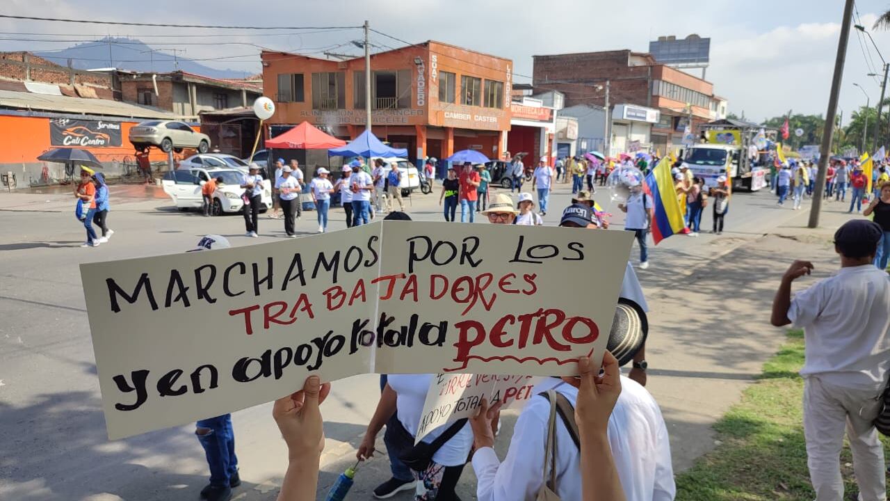 En Cali la marcha no fue tan nutrida como la del 21 de abril.