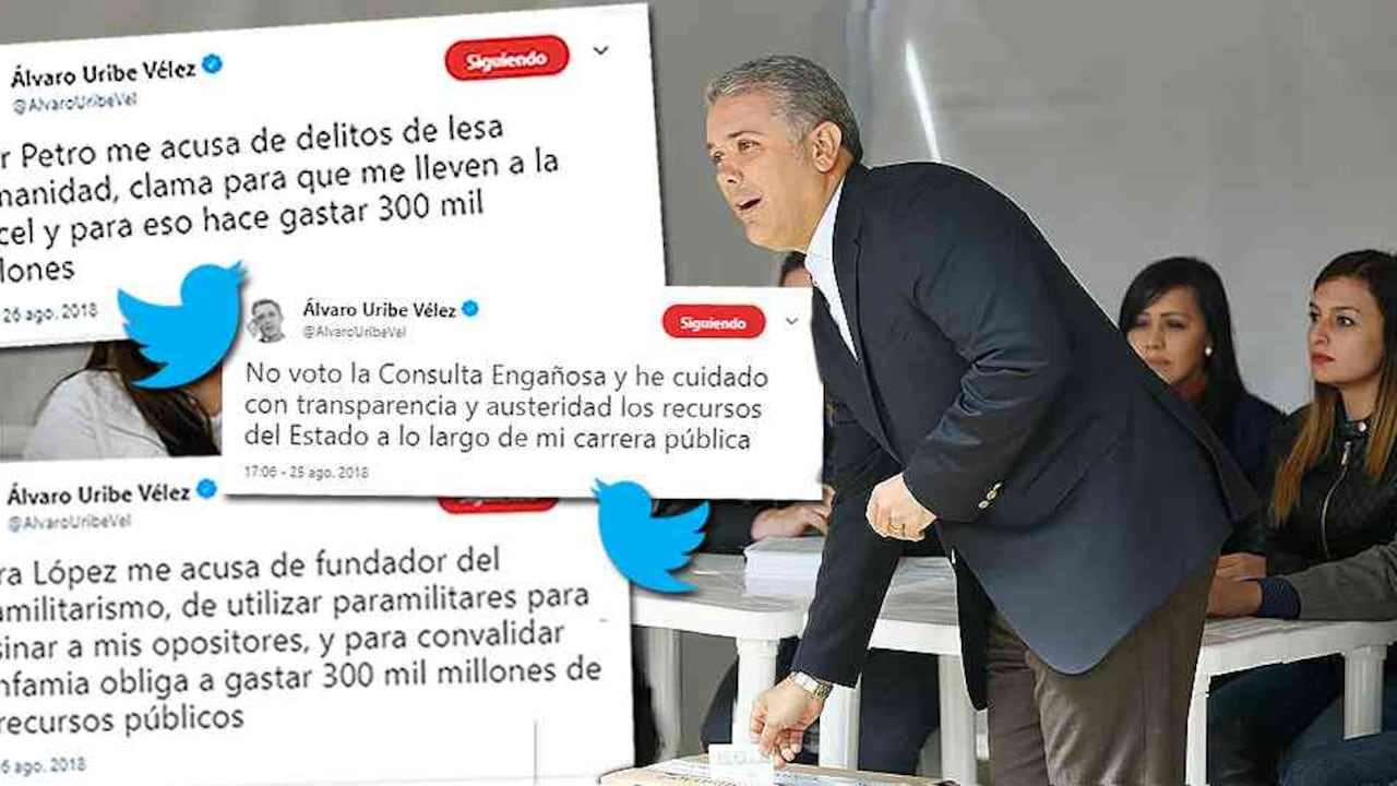 "Quiero invitar a todos los colombianos a votar"; dijo Duque en las urnas.