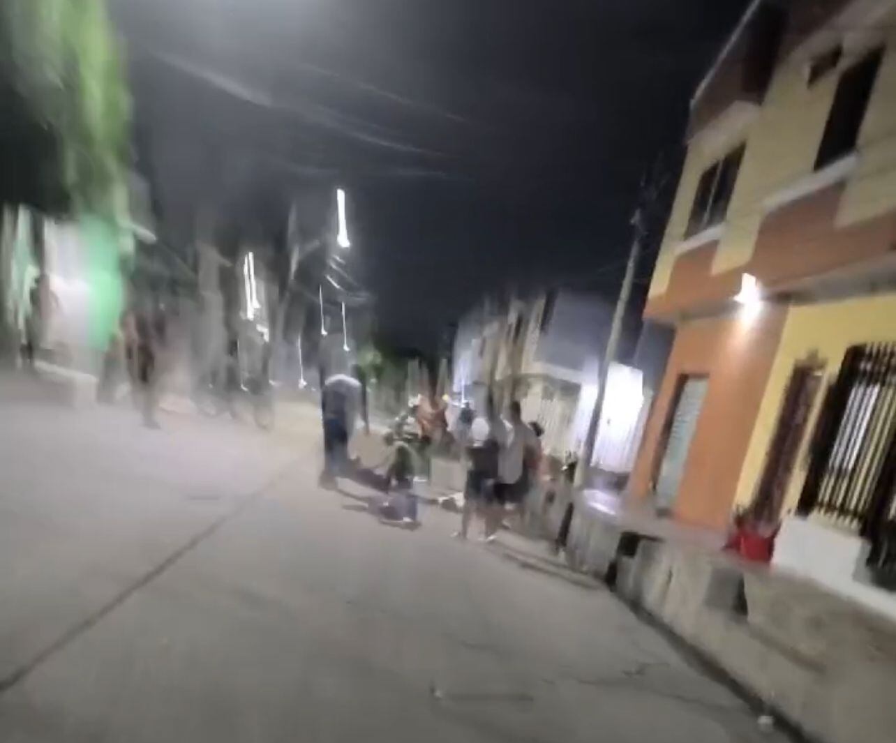 Sitio donde se registró la masacre en el barrio El Carmen, sur de Barranquilla.