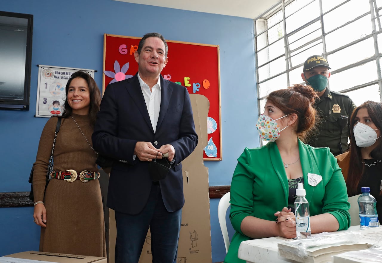 German Vargas Lleras con Clemencia Vargas