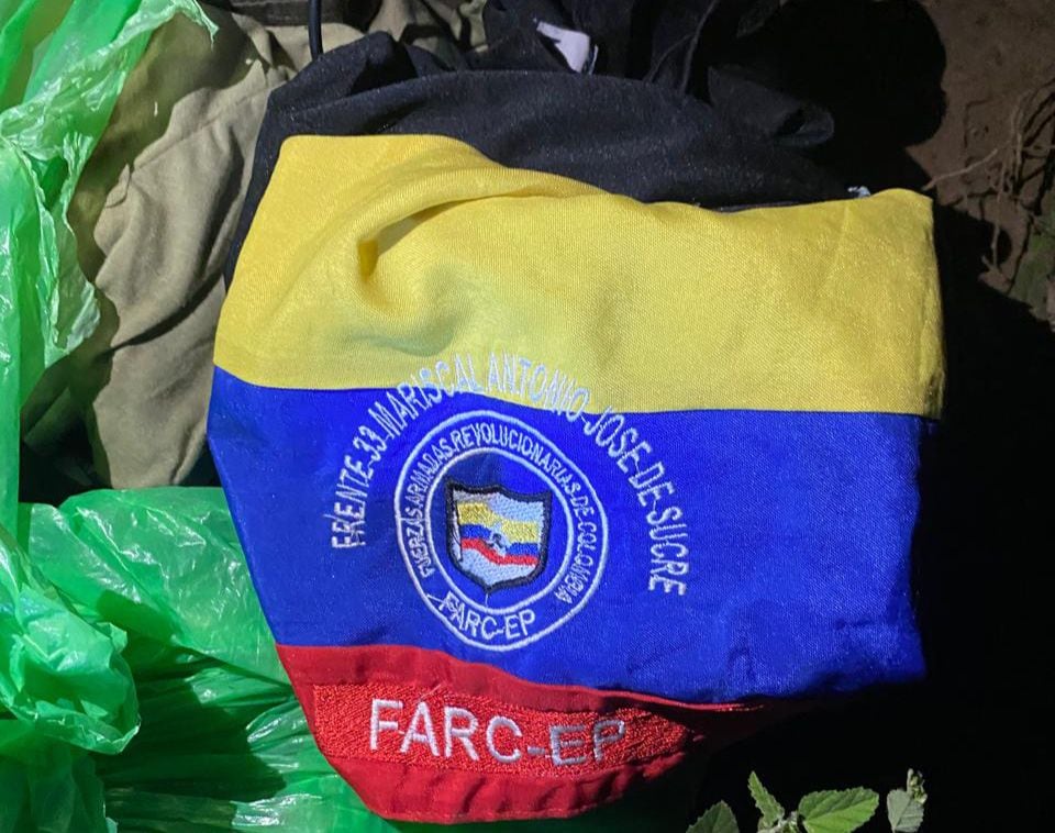 Elementos decomisados a presuntos integrantes de las redes de Calarcá.