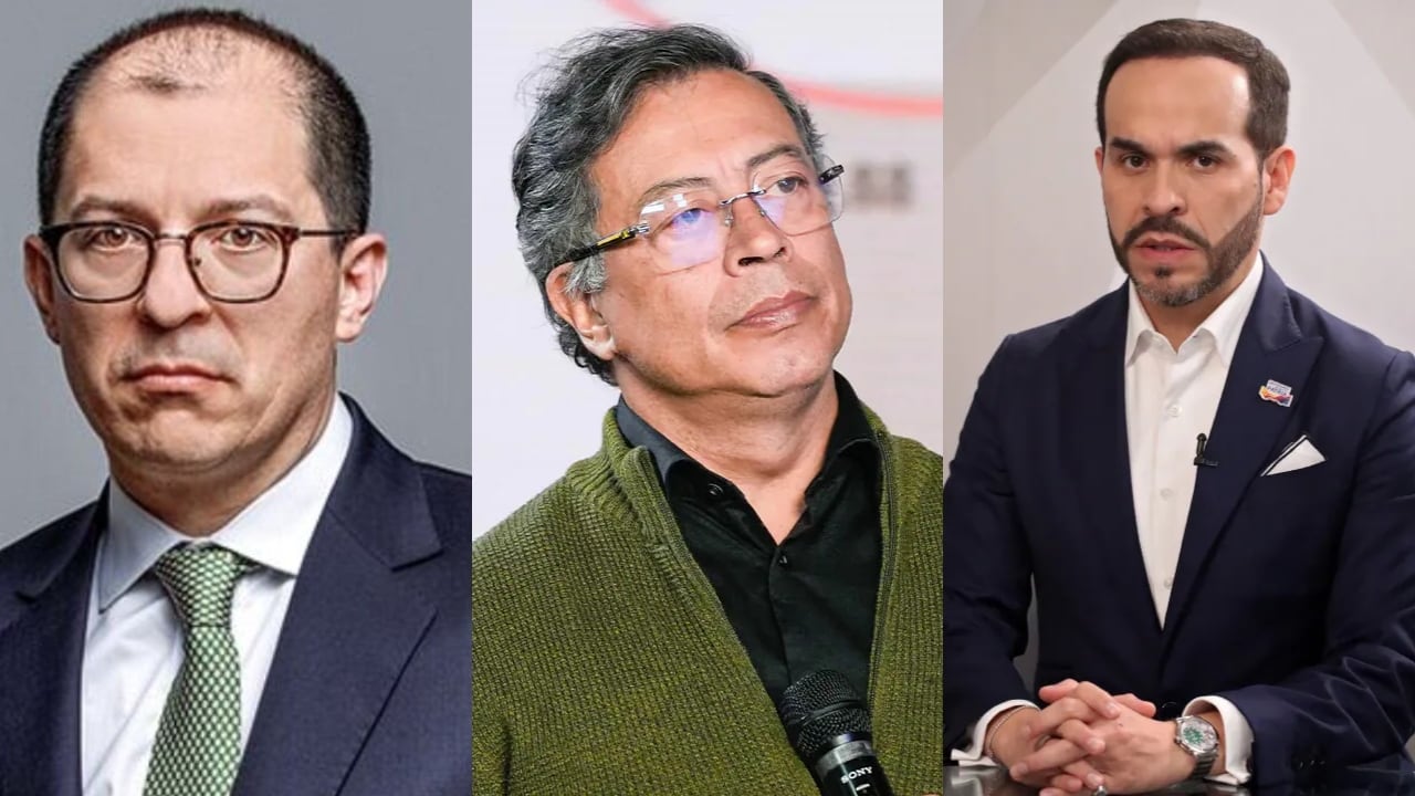De izquierda a derecha: Francisco Barbosa, Gustavo Petro y Abelardo de la Espriella.