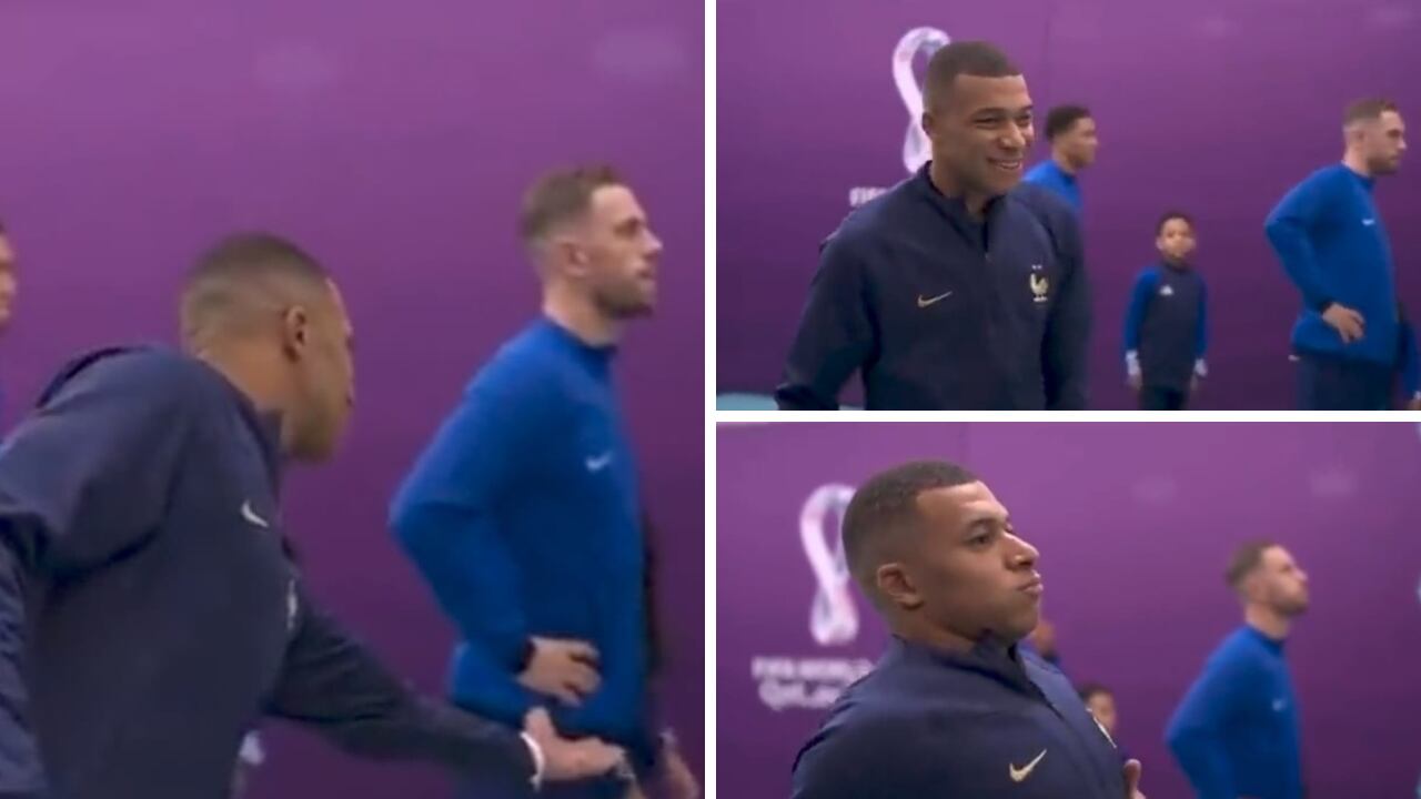 Kylian Mbappé fue dejado en ridículo por un colega inglés en Qatar 2022.