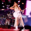 Shakira en su primer concierto en Madrid, España.