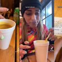 Decí que es joda, por favor”: a influencer le cobran casi 50 mil pesos por un vaso con sopa