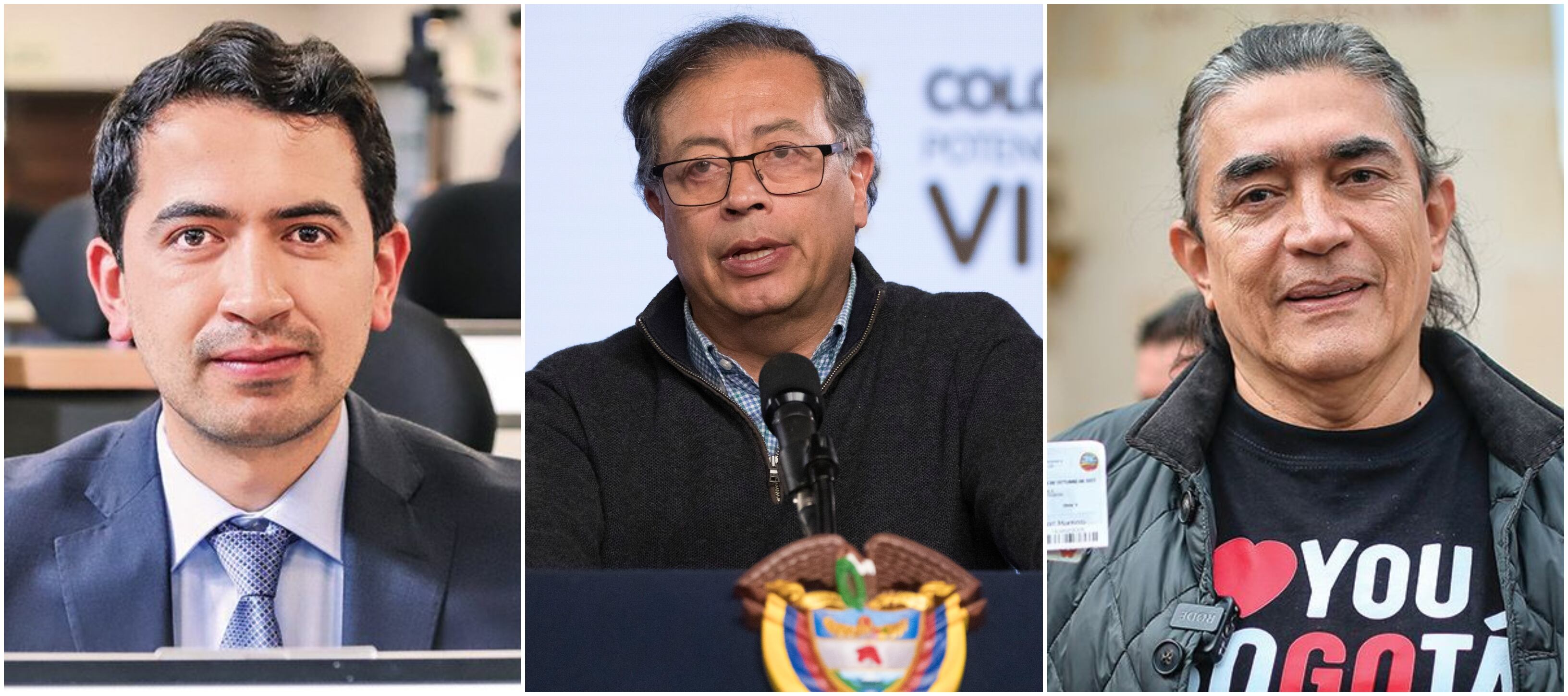 Daniel Briceño, Gustavo Petro, Gustavo Bolívar