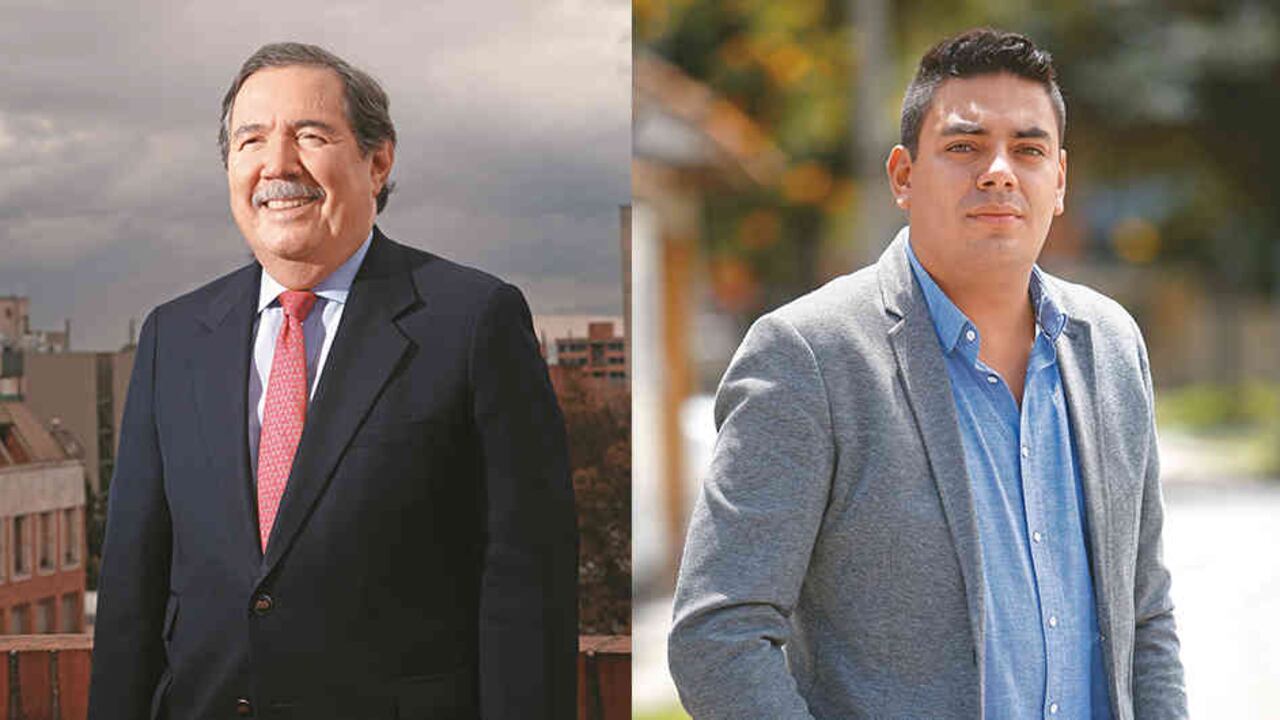 La reforma tributaria y la desconfianza de los consumidores tienen afectadas las ventas de los centros comerciales. Foto: Guillermo Botero, presidente de Fenalco y Juan P. Sánchez, gerente de investigaciones de Raddar.