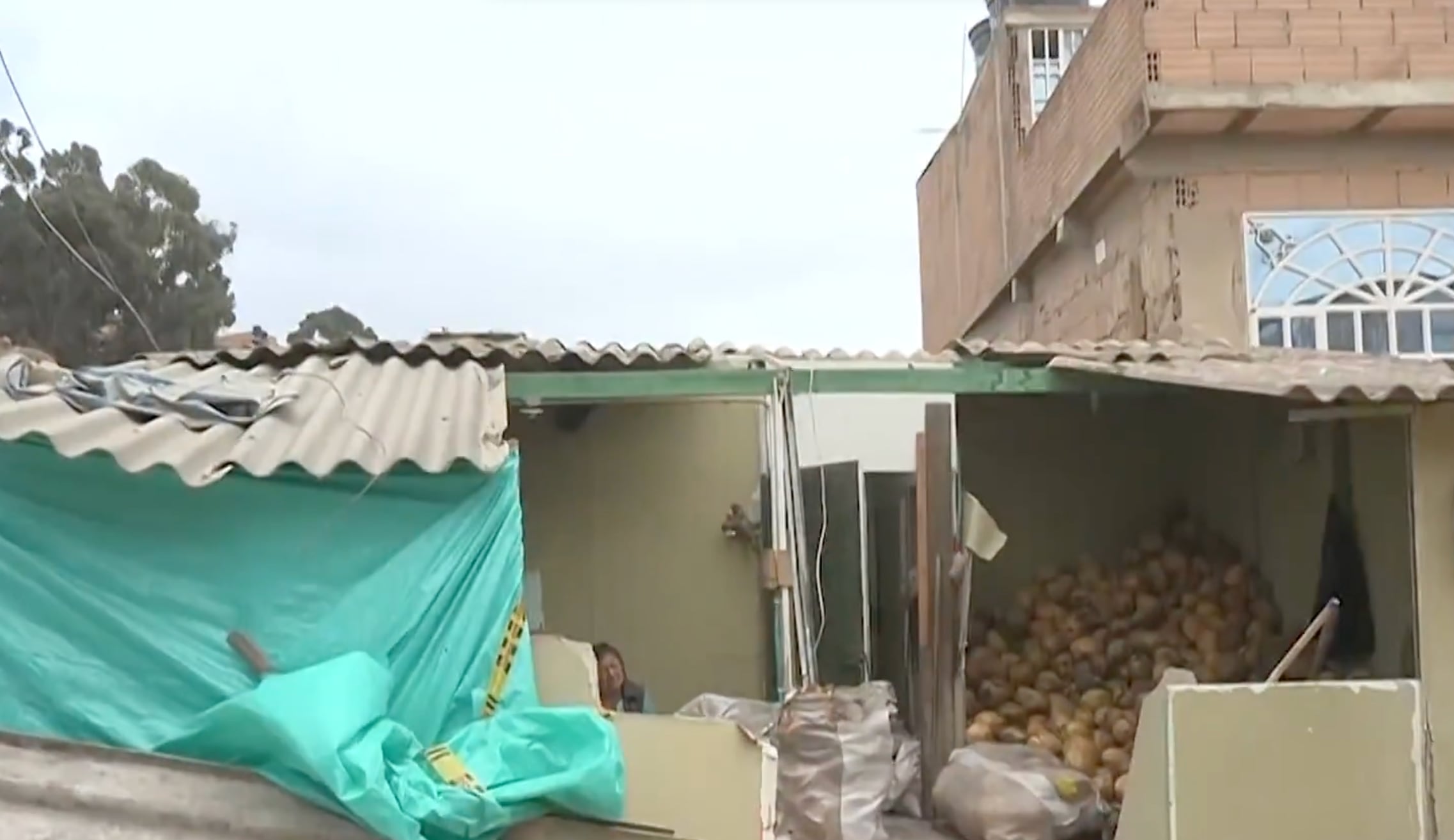 El camión chocó directamente con la casa en Soacha